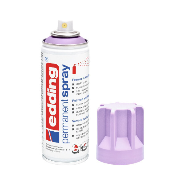 edding 4-5200931  5200 Permanentspray Premium Acryllack light lavender matt DE-FR-IT