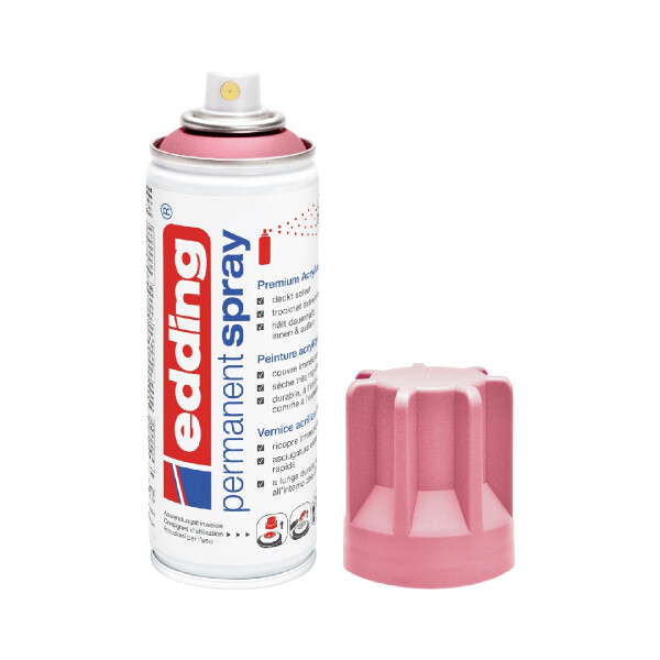 edding 4-5200935  5200 Permanentspray Premium Acryllack edel mauve matt DE-FR-IT