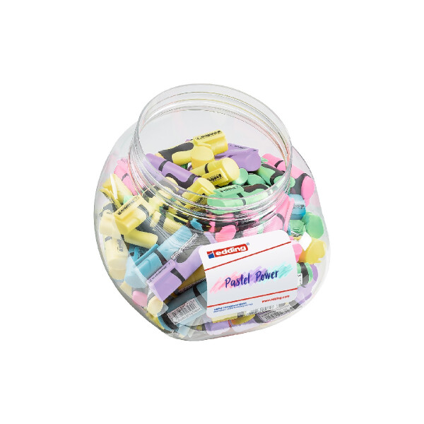 edding 4-52211  7 Mini Textmarker 100er-Display sortiert pastell