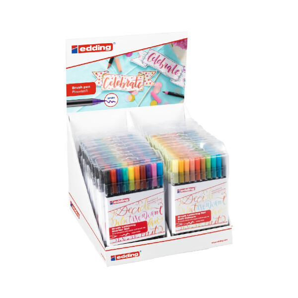 edding 4-52228  1340 Pinselstift 16er-Display sortiert
