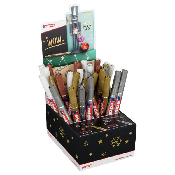 edding 4-52496  751-780 Glanzlackmarker 32er-Display sortiert