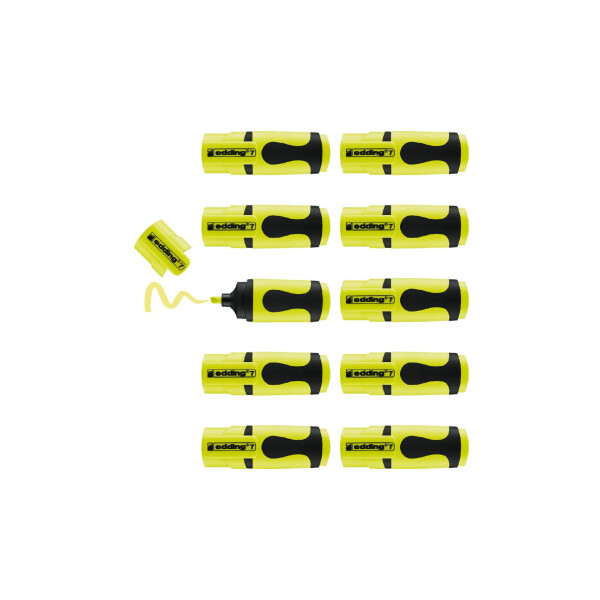 edding 7 Mini Textmarker 10er-Polybeutel neongelb 4-7-10065