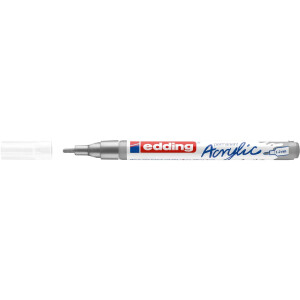 edding 4-5300923  5300 Acrylmarker fein silber