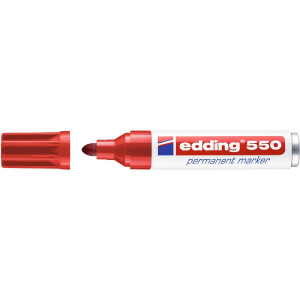 edding 4-550002  550 Permanentmarker rot