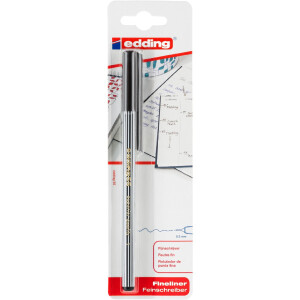 edding 4-55-1-1001  55 Fineliner 1er-Blister schwarz