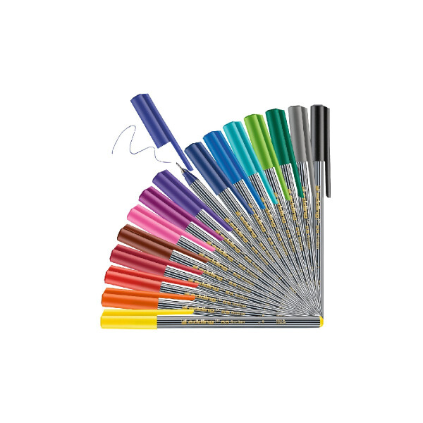 edding 4-55-16  55 Fineliner 16er-Metallbox sortiert