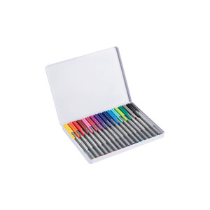 edding 4-55-16  55 Fineliner 16er-Metallbox sortiert
