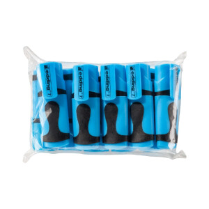 edding 4-7-10063  7 Mini Textmarker 10er-Polybeutel neonblau