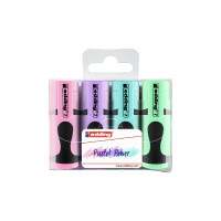 edding 04.07.4099  7 Mini Textmarker 4er-Set sortiert pastell