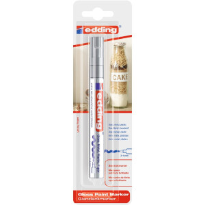 edding 4-750-1-1054  750 Glanzlackmarker 1er-Blister silber