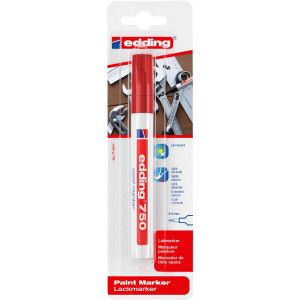 edding 4-750-1-3002  750 Lackmarker 1er-Blister rot