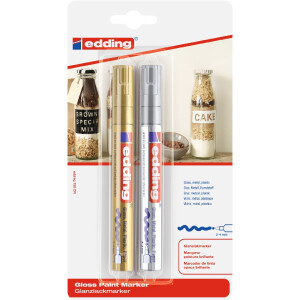 edding 4-750-2-1-53-54  750 Glanzlackmarker 2er-Blister...