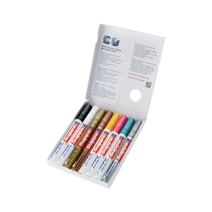 edding 4-750-8-999  750 Glanzlackmarker 8er-Set sortiert