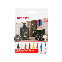 edding 4-750-8-999  750 Glanzlackmarker 8er-Set sortiert