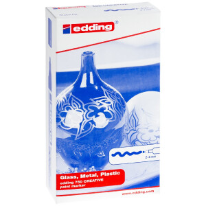 edding 4-750-9-999  750 Glanzlackmarker 10er-Faltschachtel sortiert