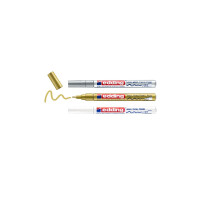 edding 4-751-3-999  751 Glanzlackmarker 3er-Set sortiert metallic