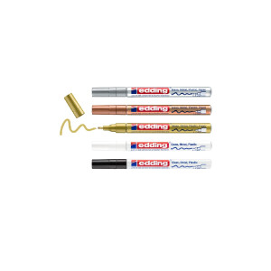 edding 4-751-5-999  751 Glanzlackmarker 5er-Set sortiert...