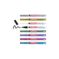 edding 4-751-8-999  751 Glanzlackmarker 8er-Set sortiert metallic