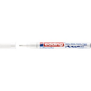 edding 4-753049  753 Glanzlackmarker Kalligrafie weiß