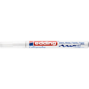edding 4-753049  753 Glanzlackmarker Kalligrafie weiß