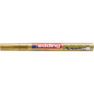 edding 4-753053  753 Glanzlackmarker Kalligrafie gold