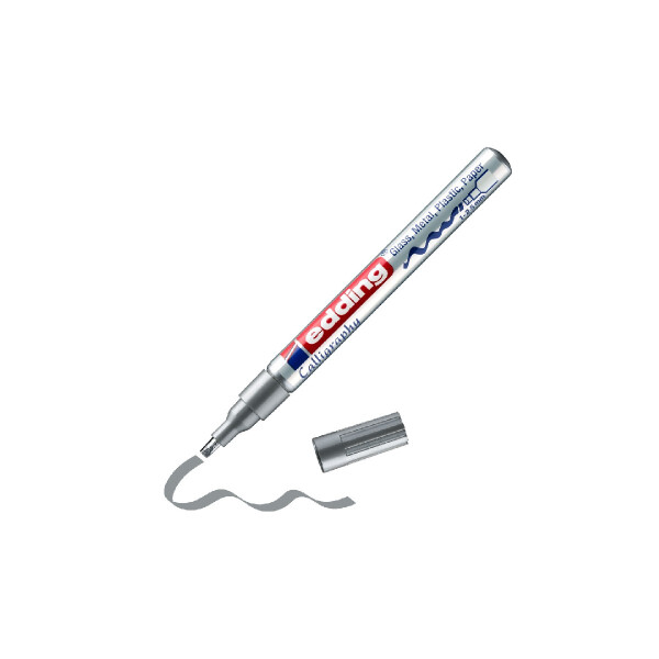 edding 4-753054  753 Glanzlackmarker Kalligrafie silber