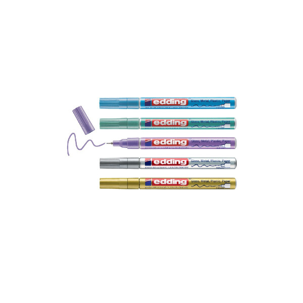 edding 4-780-5-099  780 Glanzlackmarker 5er-Set sortiert spezial