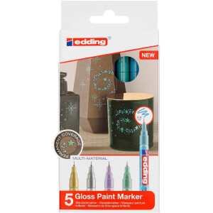 edding 4-780-5-099  780 Glanzlackmarker 5er-Set sortiert spezial