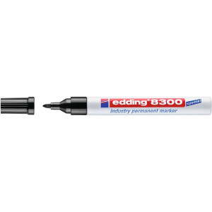 edding 4-8300001  8300 Industrie Permanentmarker schwarz