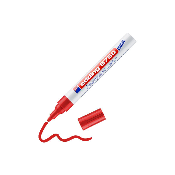 edding 4-8750002  8750 Industrie Lackmarker rot