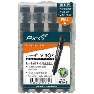Pica 991/46 VISOR permanent, Easy Refill Pack, schwarz