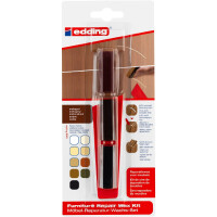 edding 4-8901-1-4604  8901 Möbel-Reparatur-Wachs-Set 3er-Blister mahagoni