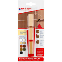 edding 4-8901-1-4609  8901 Möbel-Reparatur-Wachs-Set 3er-Blister fichte-kiefer