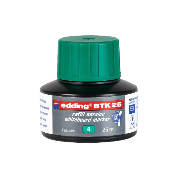 edding 4-BTK25004  BTK 25 Nachfülltinte Whiteboardmarker grün