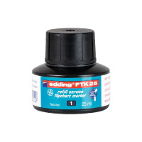 edding 4-FTK25001  FTK 25 Nachfülltinte Flipchartmarker schwarz
