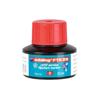 edding 4-FTK25002  FTK 25 Nachfülltinte Flipchartmarker rot
