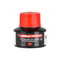 edding 4-HTK25002  HTK 25 Nachfülltinte Textmarker rot