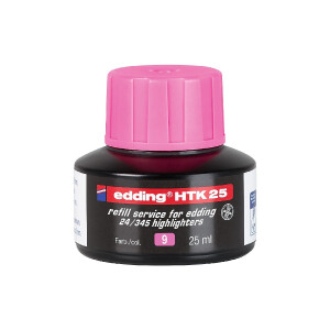edding 4-HTK25009  HTK 25 Nachfülltinte Textmarker pink