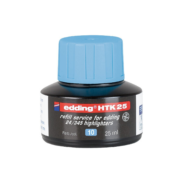 edding 4-HTK25010  HTK 25 Nachfülltinte Textmarker hellblau