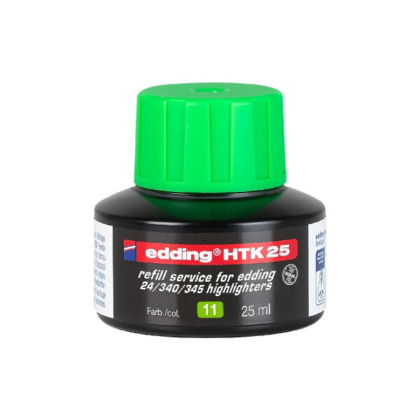 edding 4-HTK25011  HTK 25 Nachfülltinte Textmarker hellgrün