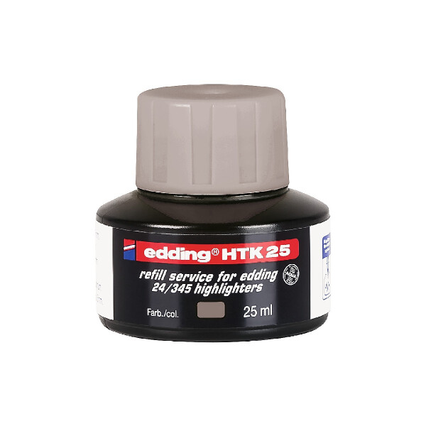 edding 4-HTK25012  HTK 25 Nachfülltinte Textmarker grau