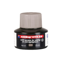 edding 4-HTK25012  HTK 25 Nachfülltinte Textmarker grau