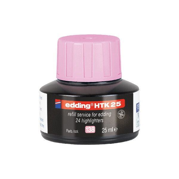 edding 4-HTK25138  HTK 25 Nachfüllinte Textmarker pastellrosa