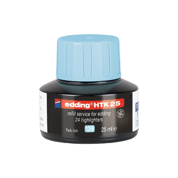 edding 4-HTK25139  HTK 25 Nachfüllinte Textmarker pastellblau