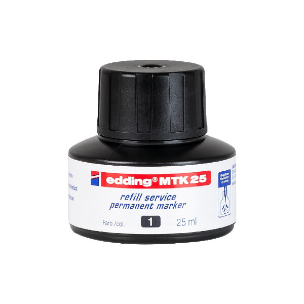 edding 4-MTK25001  MTK 25 Nachfülltinte Permanentmarker schwarz