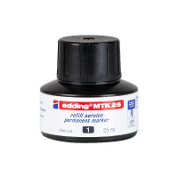 edding 4-MTK25001  MTK 25 Nachfülltinte Permanentmarker schwarz
