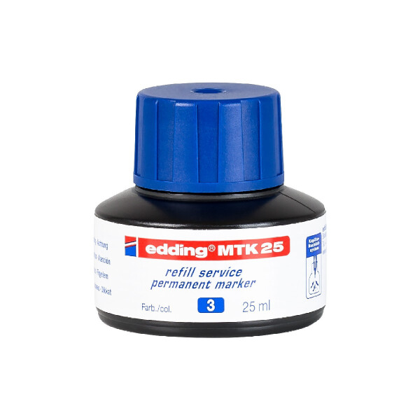 edding 4-MTK25003  MTK 25 Nachfülltinte Permanentmarker blau