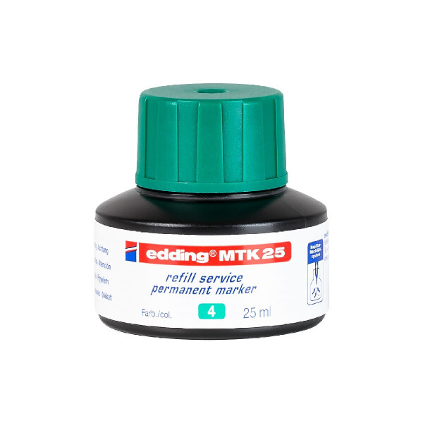 edding 4-MTK25004  MTK 25 Nachfülltinte Permanentmarker grün