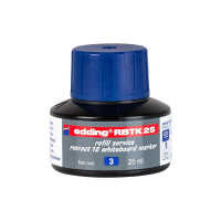 edding 4-RBTK25003  RBTK 25 Nachfülltinte retract 12 Whiteboardmarker blau
