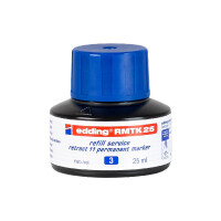 edding 4-RMTK25003  RMTK 25 Nachfülltinte retract 11 Permanentmarker blau